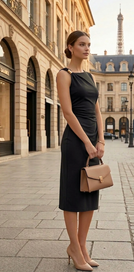 Jurk Élodiane – elegant women's dress – MAISON AMÉVIE