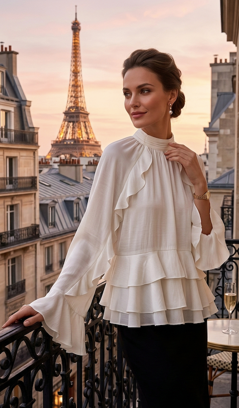 Blouse Éloria – women's blouse – MAISON AMÉVIE
