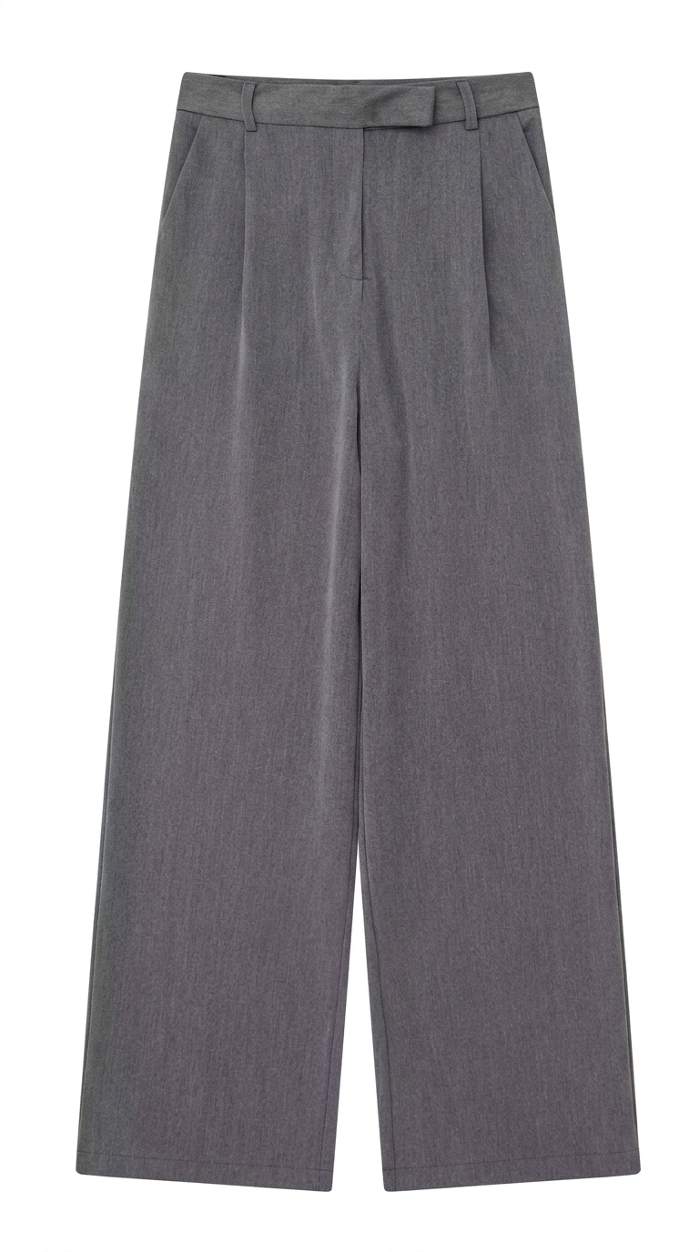 Maëron trousers grey colourway – straight leg | Maison Amévie